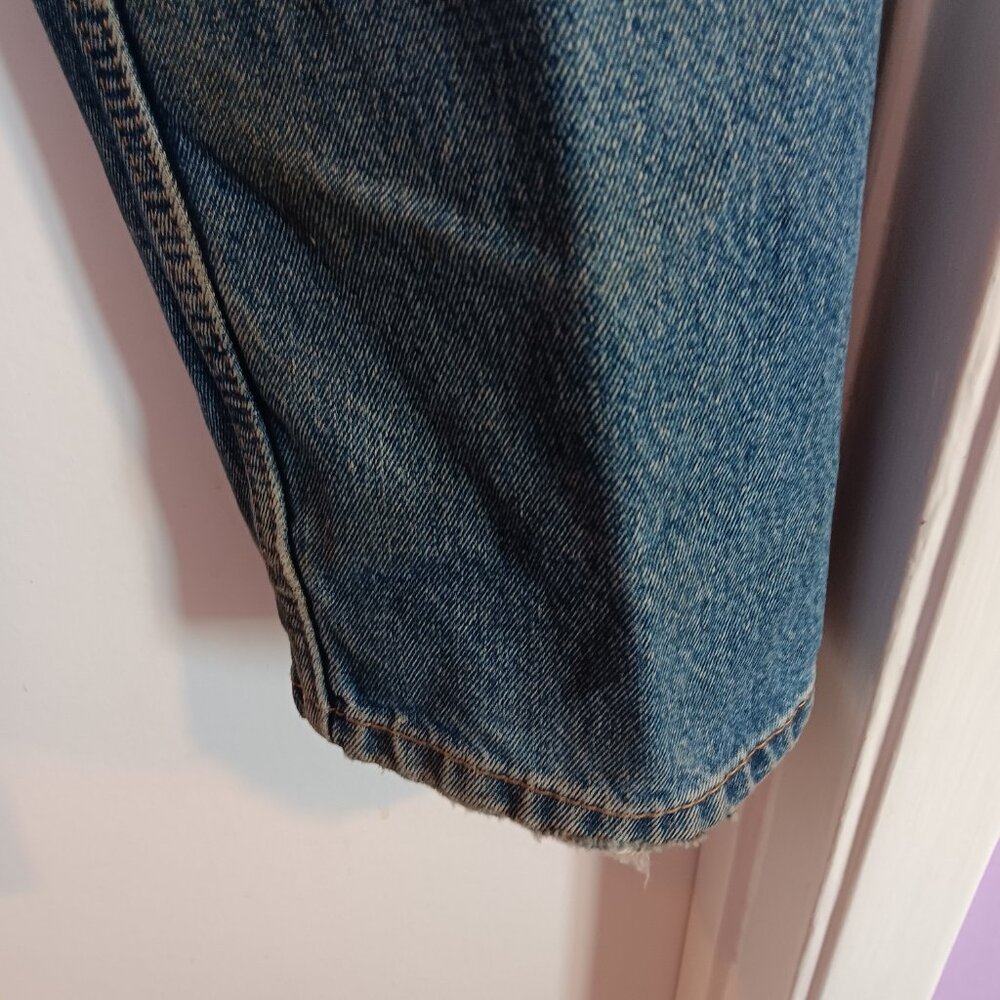 LEVI'S 505 STRAIGHT LEG MEDIUM WASH JEANS 33 X 30 MEN'S - Picture 3 of 16